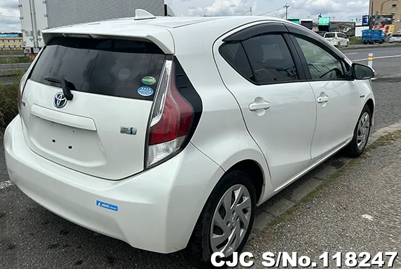 Toyota Aqua in Pearl for Sale Image 1