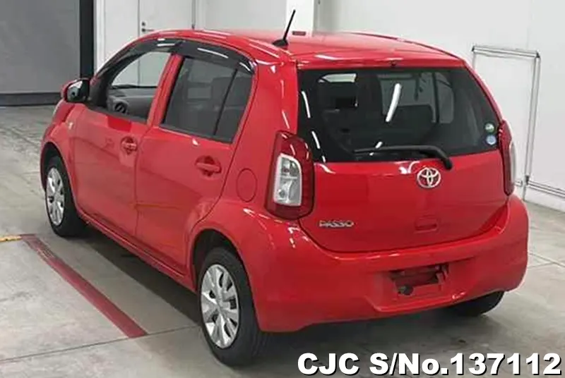 Toyota Passo in Red for Sale Image 1