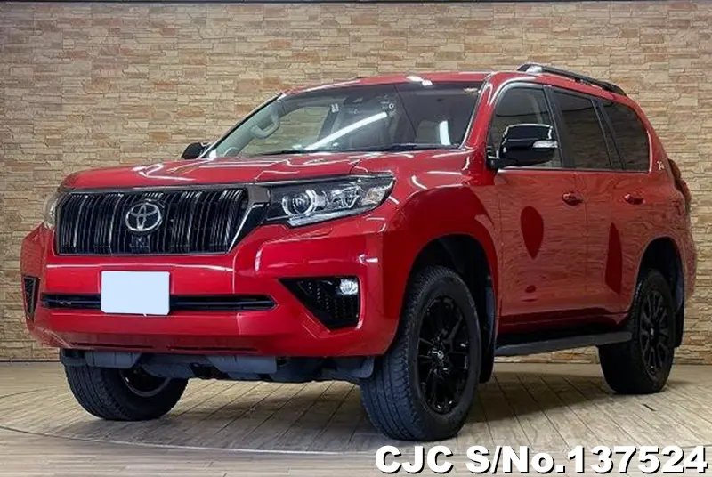 Toyota Land Cruiser Prado in Red for Sale Image 3